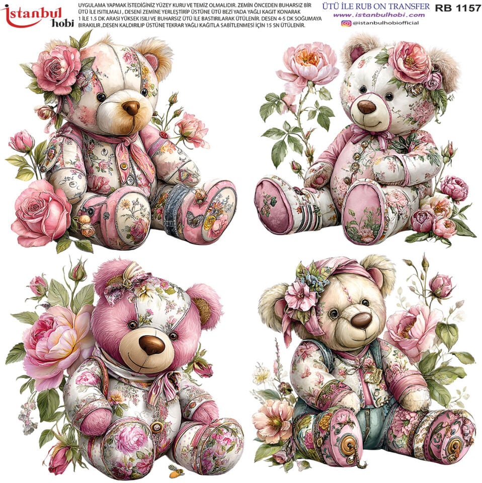 Ütü İle Rub On Transfer 30x30cm RB1157