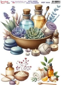 Koyu Zemin Sulu Transfer Kağıdı 25x35cm KST221