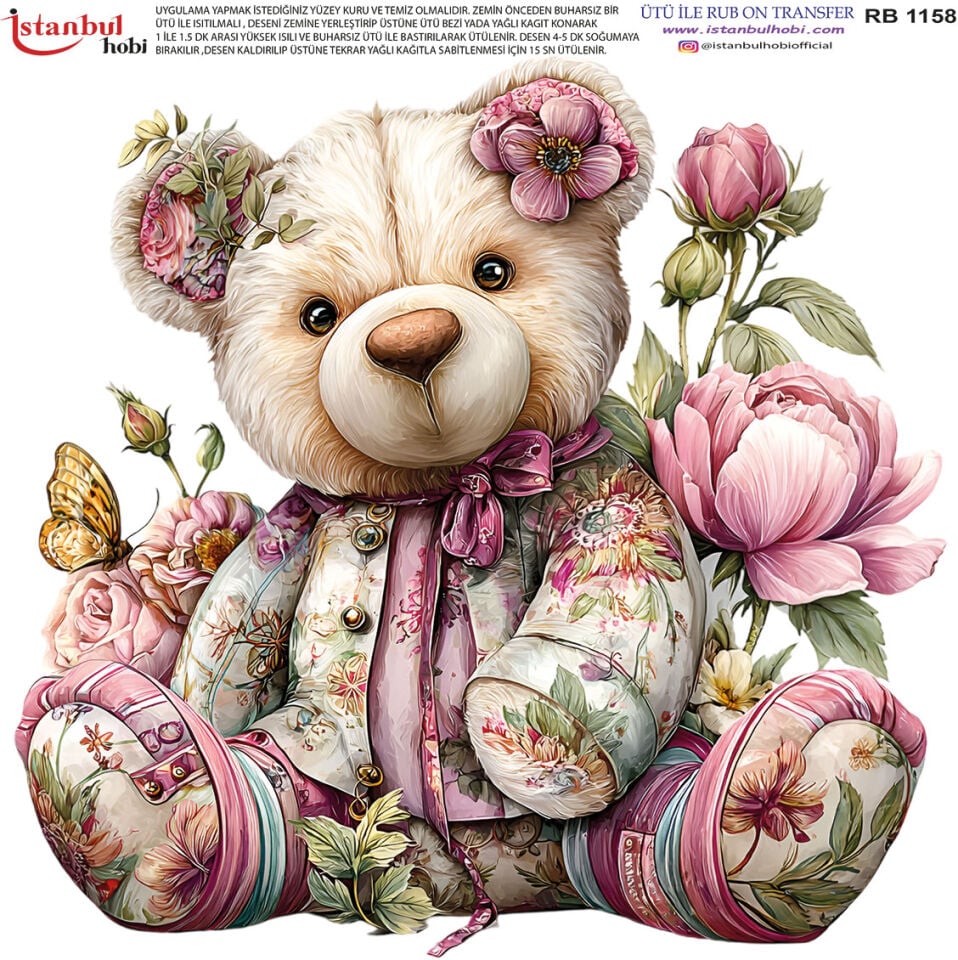 Ütü İle Rub On Transfer 30x30cm RB1158