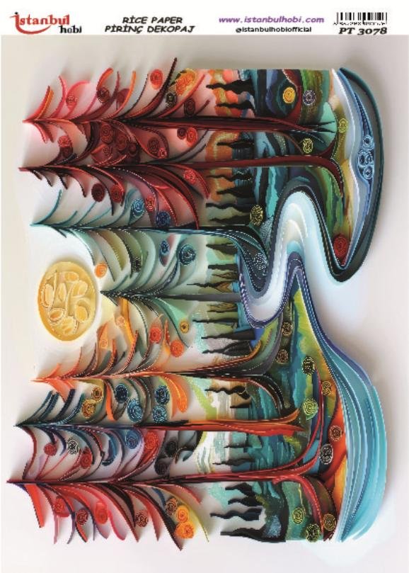 Pirinç Dekopaj Kağıdı 30x42cm PT-3078