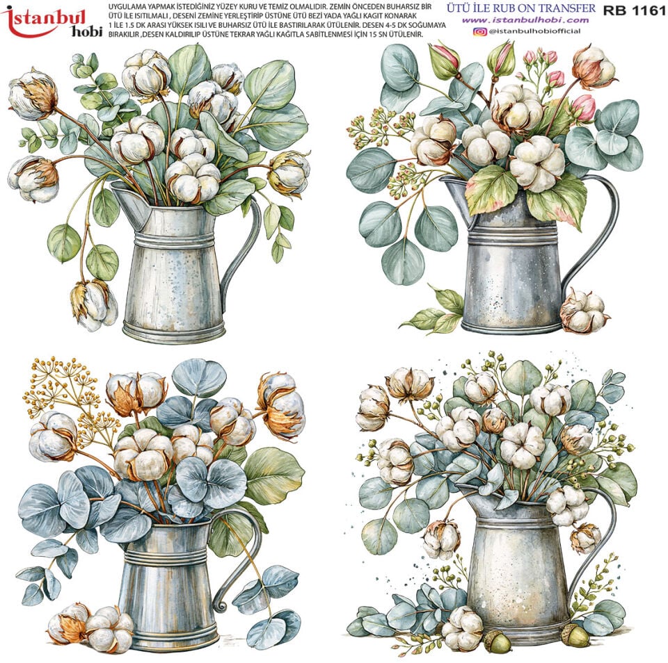 Ütü İle Rub On Transfer 30x30cm RB1161
