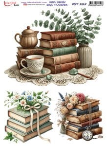 Koyu Zemin Sulu Transfer Kağıdı 25x35cm KST225