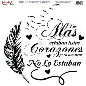 Ütü İle Rub On Transfer 30x30cm RB358