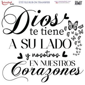 Ütü İle Rub On Transfer 30x30cm RB359