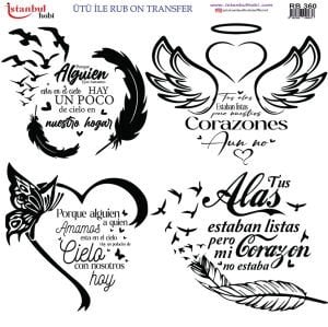 Ütü İle Rub On Transfer 30x30cm RB360