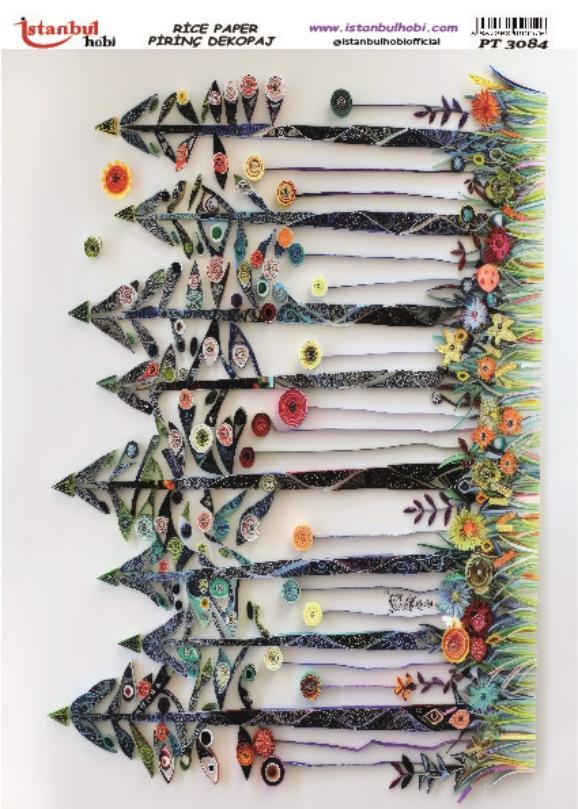 Pirinç Dekopaj Kağıdı 30x42cm PT-3084