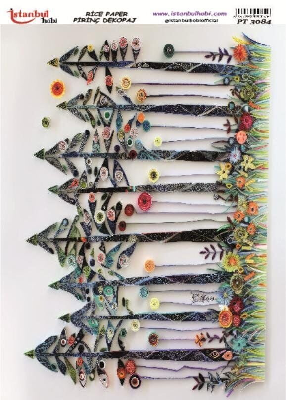 Pirinç Dekopaj Kağıdı 30x42cm PT-3084