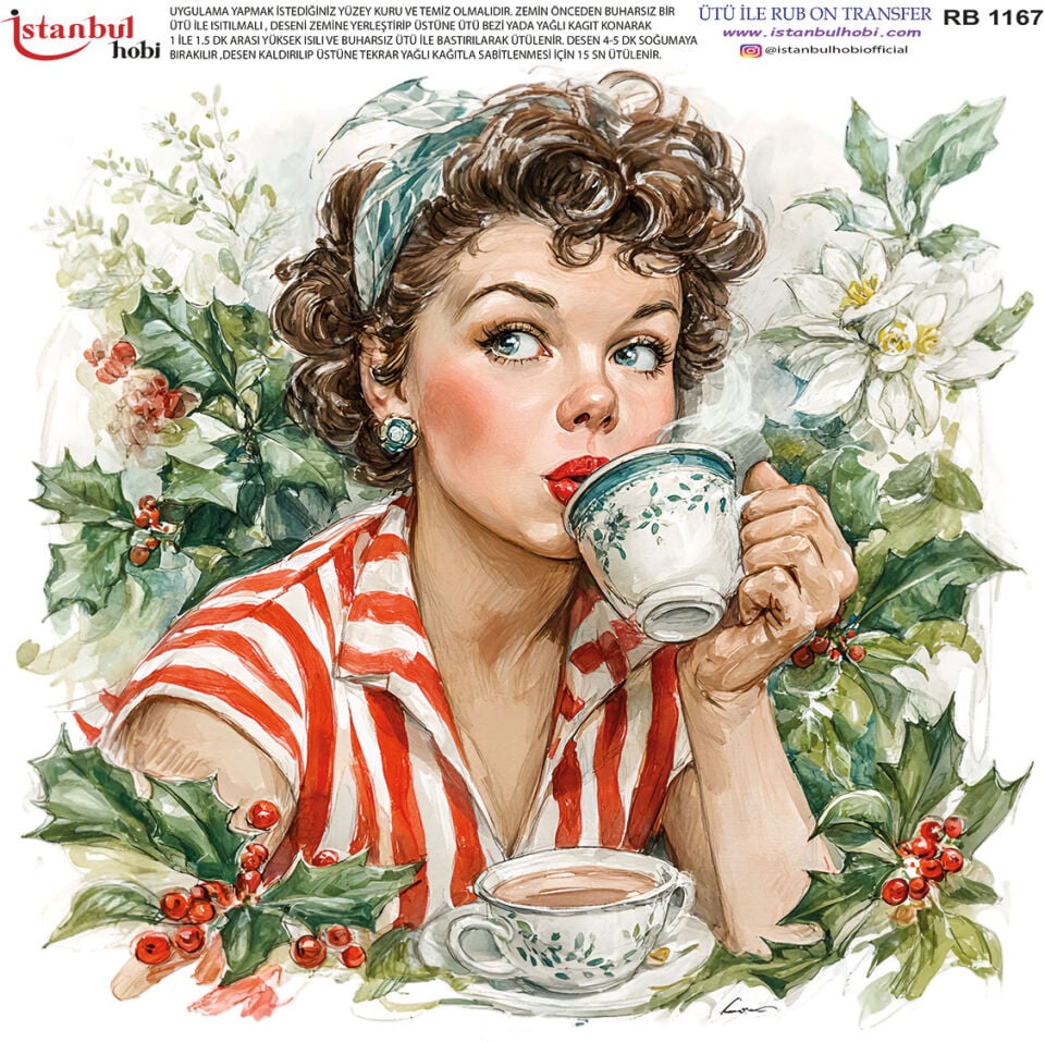 Ütü İle Rub On Transfer 30x30cm RB1167