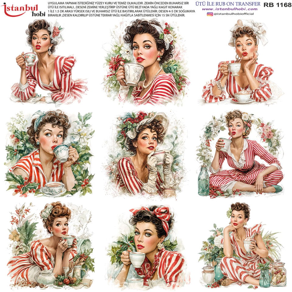 Ütü İle Rub On Transfer 30x30cm RB1168