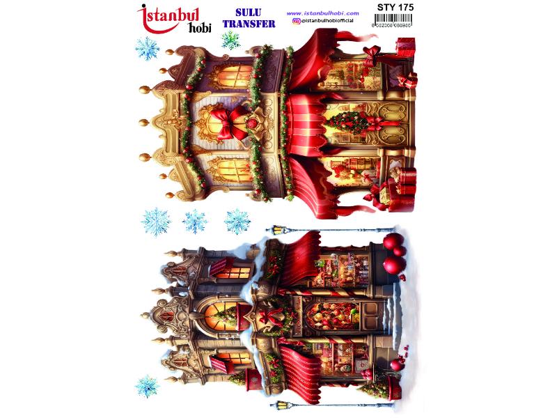 Yılbaşı Sulu Transfer Kağıdı 25x35cm STY-175