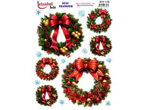 Yılbaşı Sulu Transfer Kağıdı 25x35cm STY-178