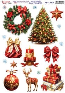 Koyu Zemin Sulu Transfer Kağıdı 25x35cm KST235