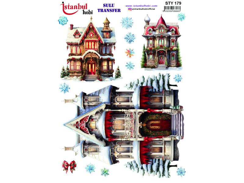 Yılbaşı Sulu Transfer Kağıdı 25x35cm STY-179