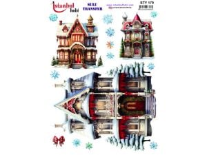 Yılbaşı Sulu Transfer Kağıdı 25x35cm STY-179
