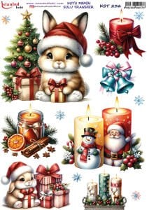 Koyu Zemin Sulu Transfer Kağıdı 25x35cm KST236