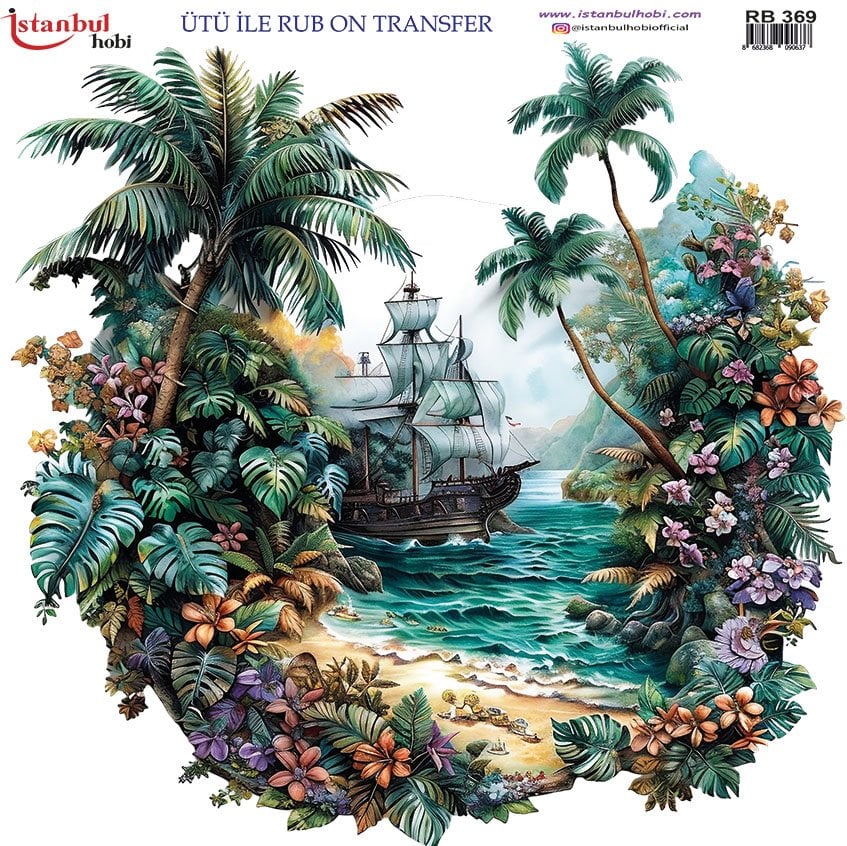 Ütü İle Rub On Transfer 30x30cm RB369