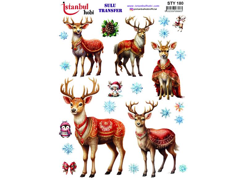 Yılbaşı Sulu Transfer Kağıdı 25x35cm STY-180
