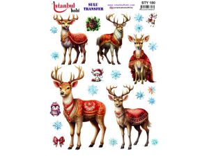 Yılbaşı Sulu Transfer Kağıdı 25x35cm STY-180