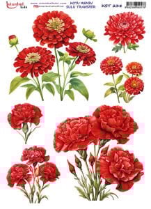 Koyu Zemin Sulu Transfer Kağıdı 25x35cm KST238