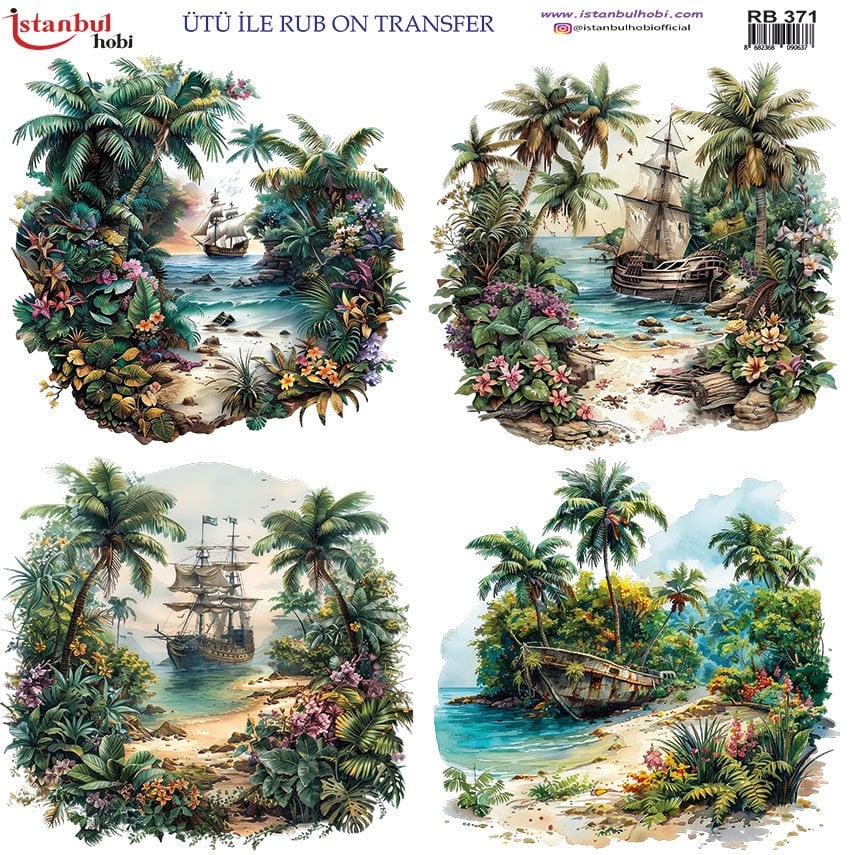 Ütü İle Rub On Transfer 30x30cm RB371