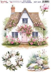 Koyu Zemin Sulu Transfer Kağıdı 25x35cm KST239