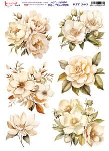 Koyu Zemin Sulu Transfer Kağıdı 25x35cm KST240