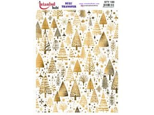 Yılbaşı Sulu Transfer Kağıdı 25x35cm STY-188