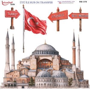 Ütü İle Rub On Transfer 30x30cm RB378