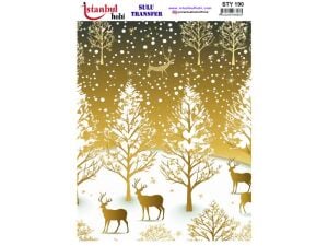 Yılbaşı Sulu Transfer Kağıdı 25x35cm STY-190