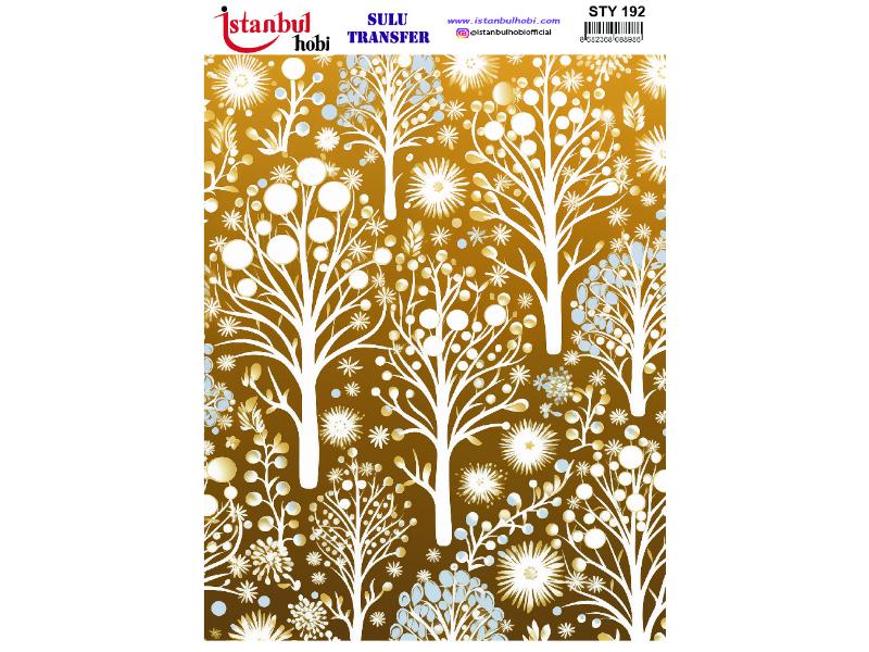 Yılbaşı Sulu Transfer Kağıdı 25x35cm STY-192