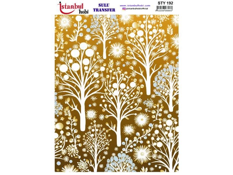 Yılbaşı Sulu Transfer Kağıdı 25x35cm STY-192