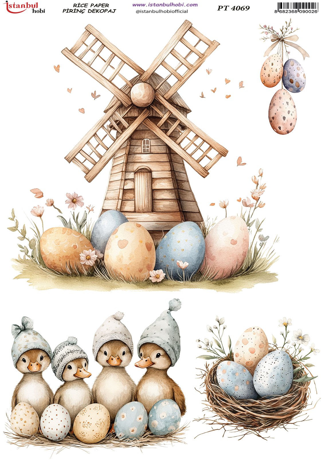 Pirinç Dekopaj Kağıdı 30x42cm PT-4069