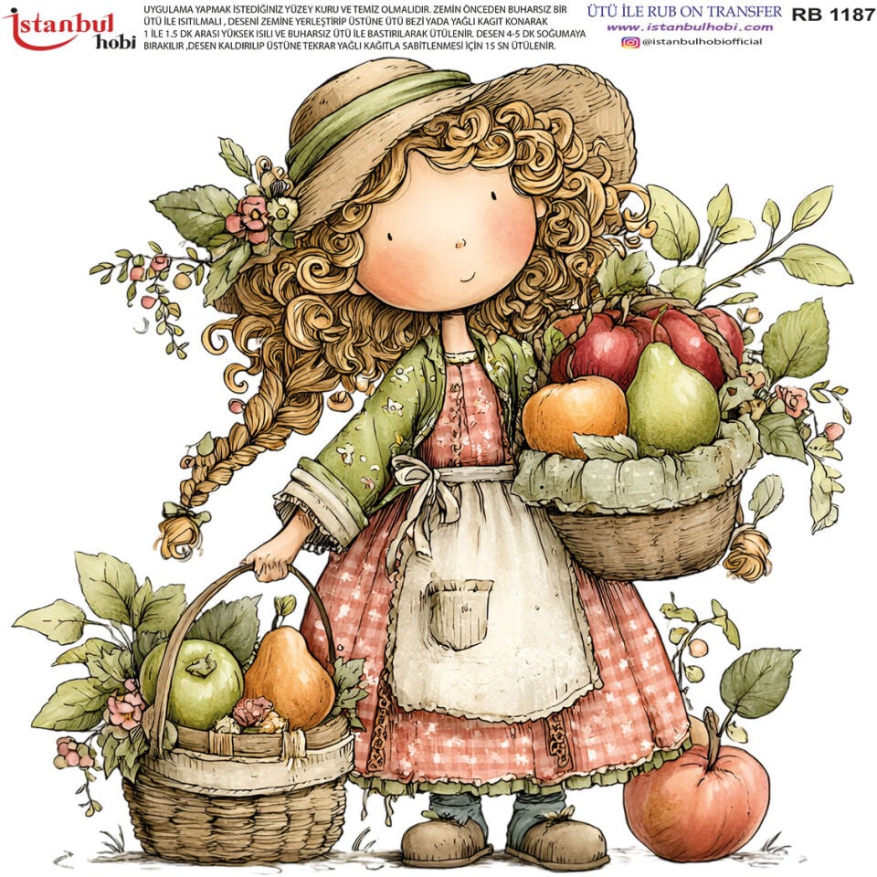 Ütü İle Rub On Transfer 30x30cm RB1187