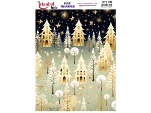 Yılbaşı Sulu Transfer Kağıdı 25x35cm STY-194