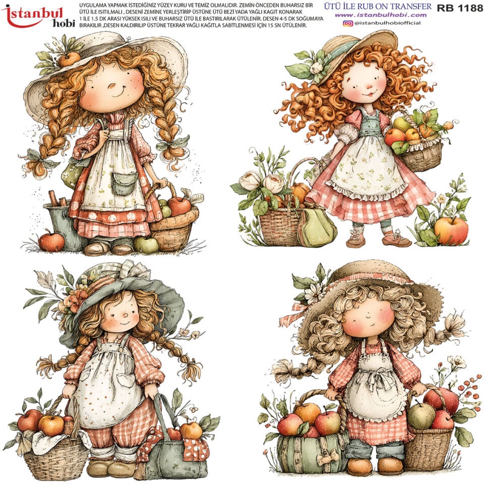 Ütü İle Rub On Transfer 30x30cm RB1188