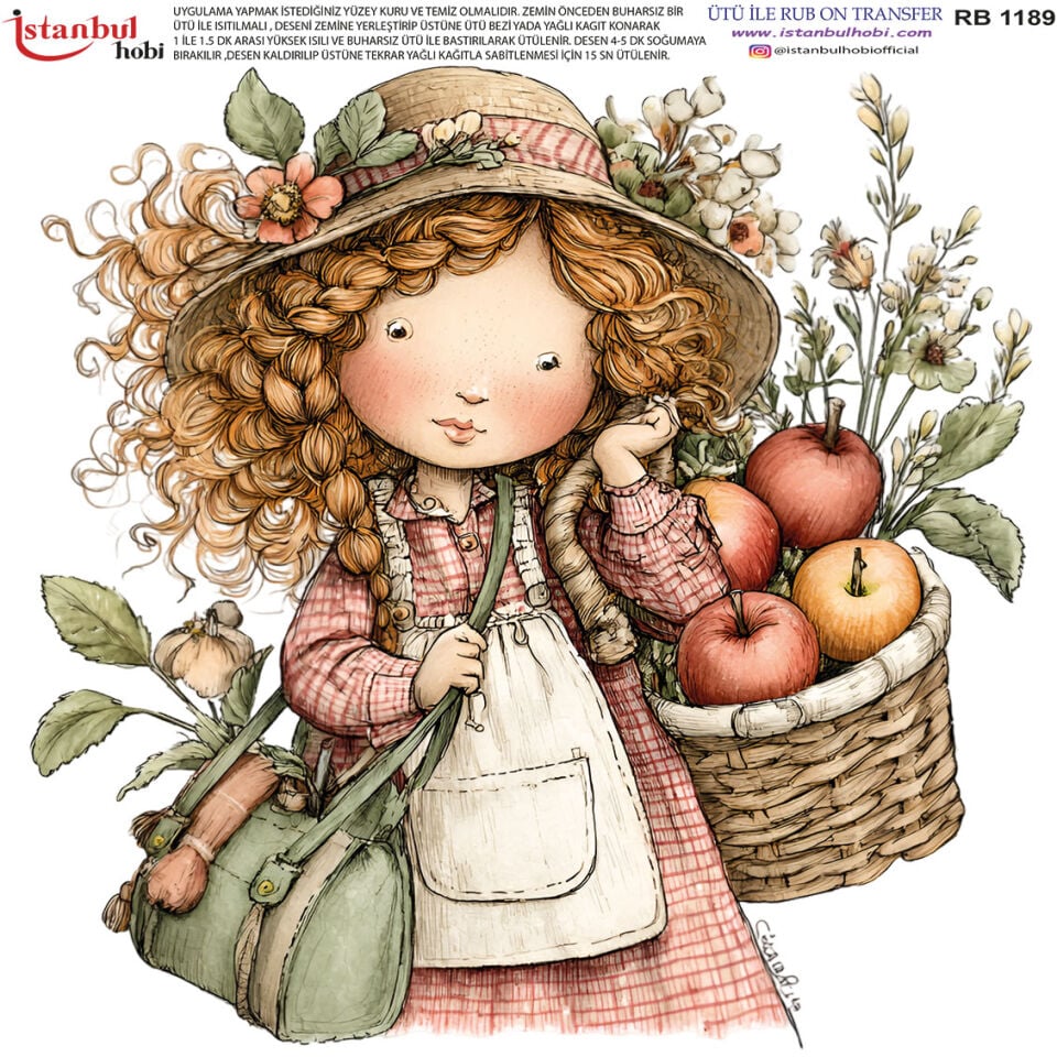 Ütü İle Rub On Transfer 30x30cm RB1189