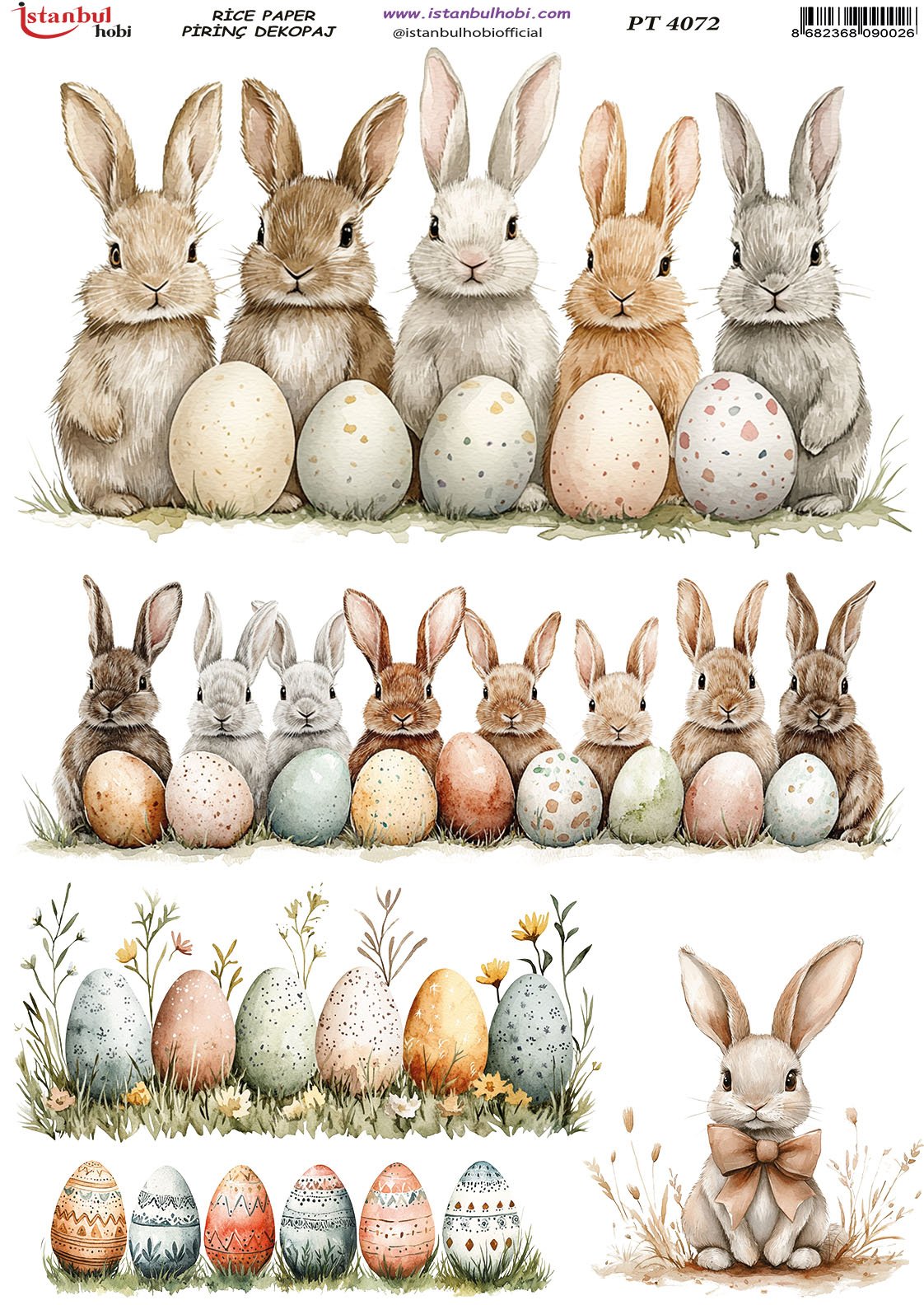 Pirinç Dekopaj Kağıdı 30x42cm PT-4072