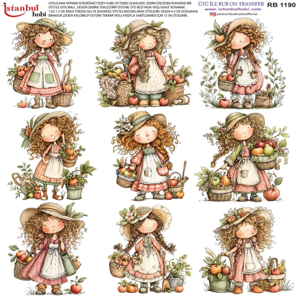 Ütü İle Rub On Transfer 30x30cm RB1190