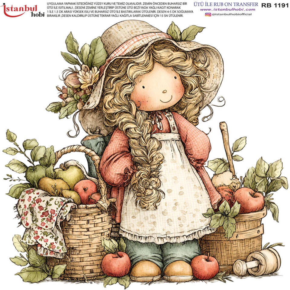 Ütü İle Rub On Transfer 30x30cm RB1191