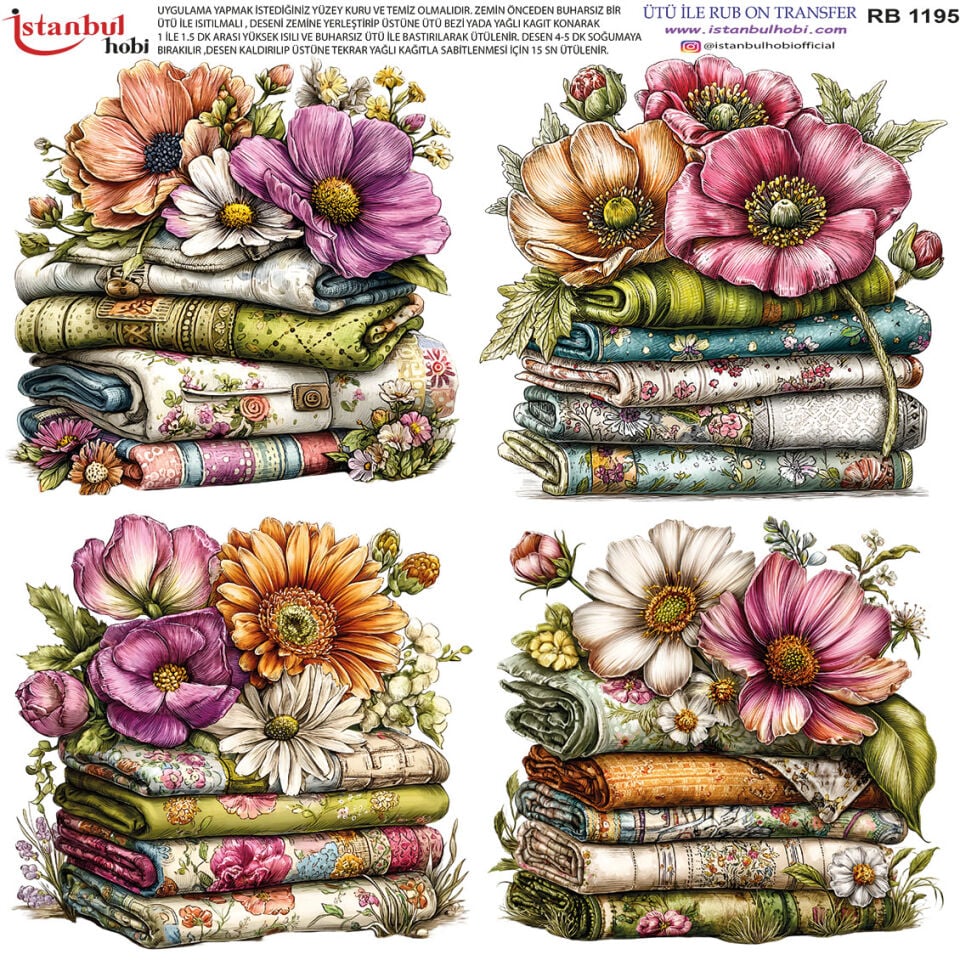 Ütü İle Rub On Transfer 30x30cm RB1195