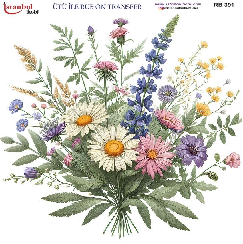 Ütü İle Rub On Transfer 30x30cm RB391