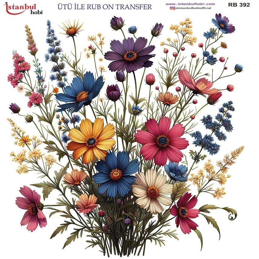 Ütü İle Rub On Transfer 30x30cm RB392