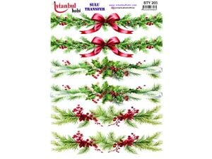 Yılbaşı Sulu Transfer Kağıdı 25x35cm STY-203