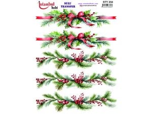 Yılbaşı Sulu Transfer Kağıdı 25x35cm STY-204