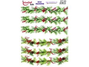 Yılbaşı Sulu Transfer Kağıdı 25x35cm STY-205
