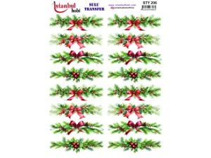 Yılbaşı Sulu Transfer Kağıdı 25x35cm STY-206