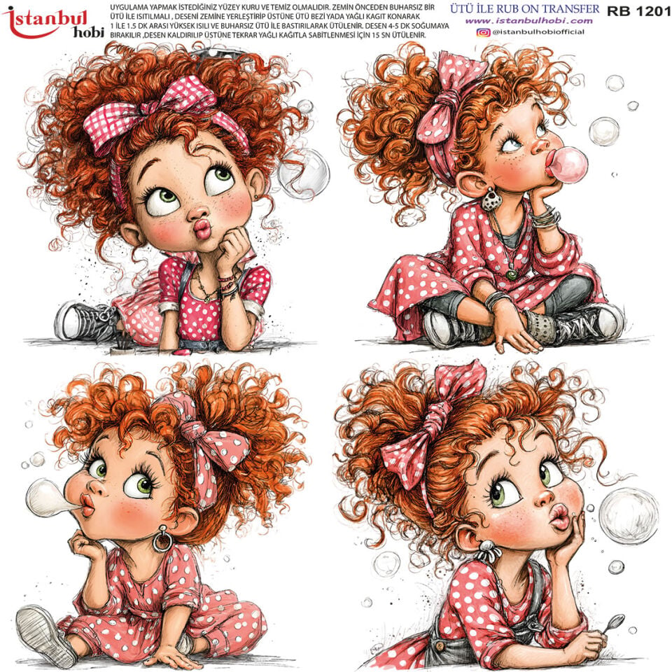 Ütü İle Rub On Transfer 30x30cm RB1201