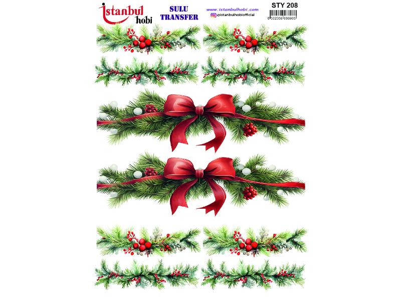 Yılbaşı Sulu Transfer Kağıdı 25x35cm STY-208