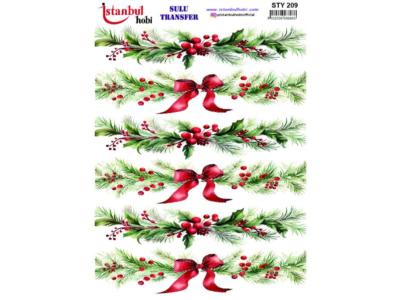 Yılbaşı Sulu Transfer Kağıdı 25x35cm STY-209