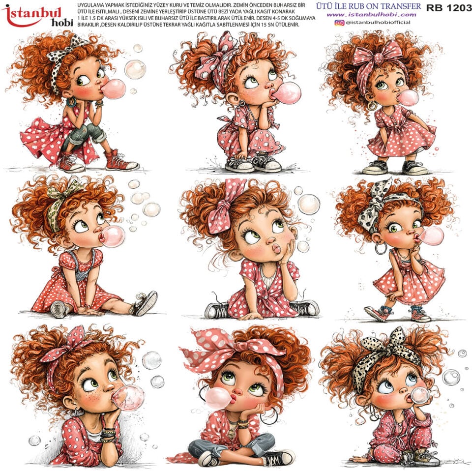Ütü İle Rub On Transfer 30x30cm RB1203